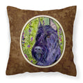 Carolines Treasures SS1018PW1414 Scottish Terrier Decorative Canvas Fabric Pillow, Large, Multicolor