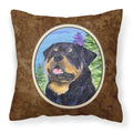 Carolines Treasures SS1026PW1414 Rottweiler Decorative Canvas Fabric Pillow, Large, Multicolor