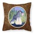 Carolines Treasures SS1061PW1414 Schnauzer Decorative Canvas Fabric Pillow, Large, Multicolor