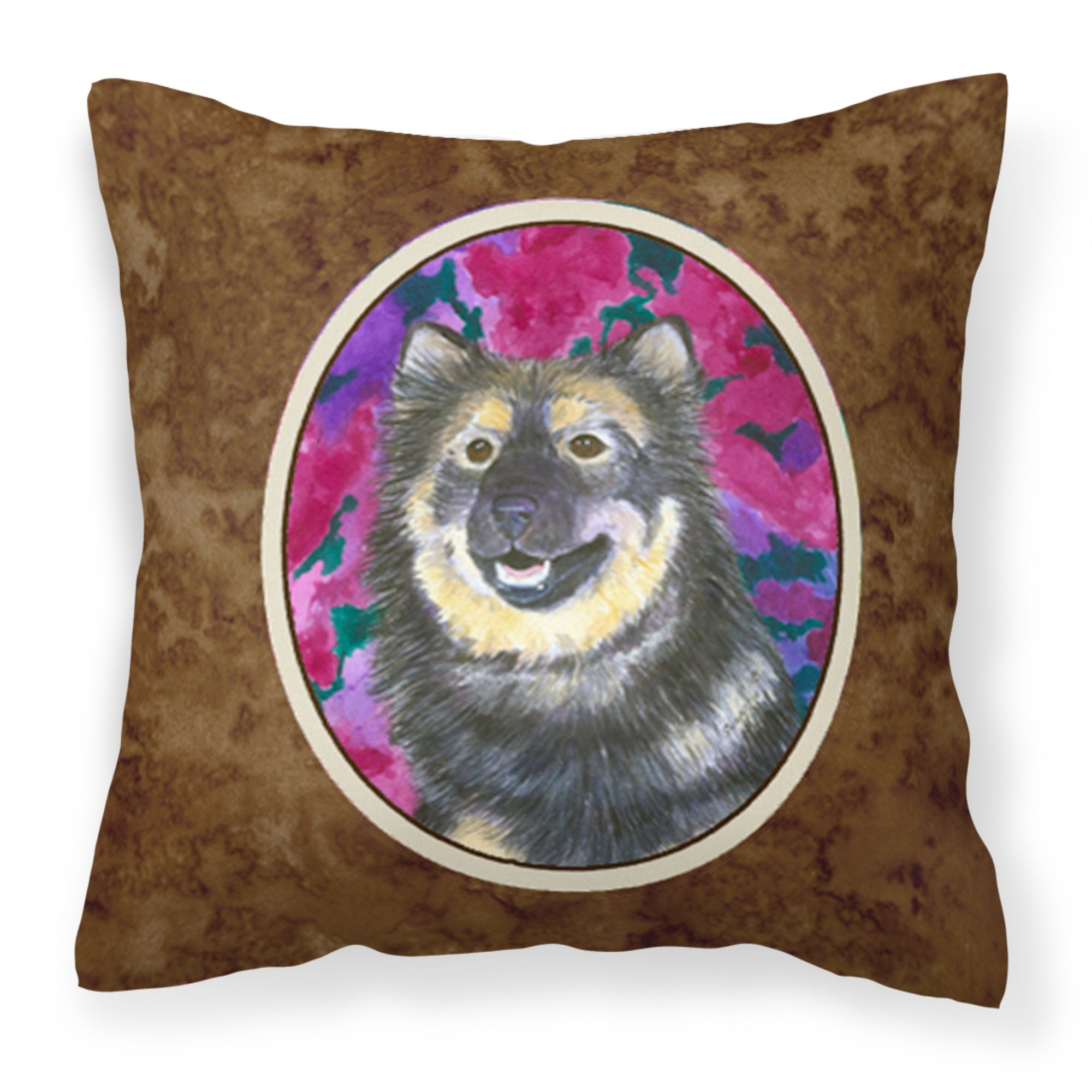 Carolines Treasures SS1063PW1414 Finnish Lapphund Decorative Canvas Fabric Pillow, Large, Multicolor