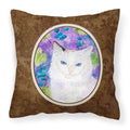 Carolines Treasures SS1065PW1414 Cat Decorative Canvas Fabric Pillow, Large, Multicolor