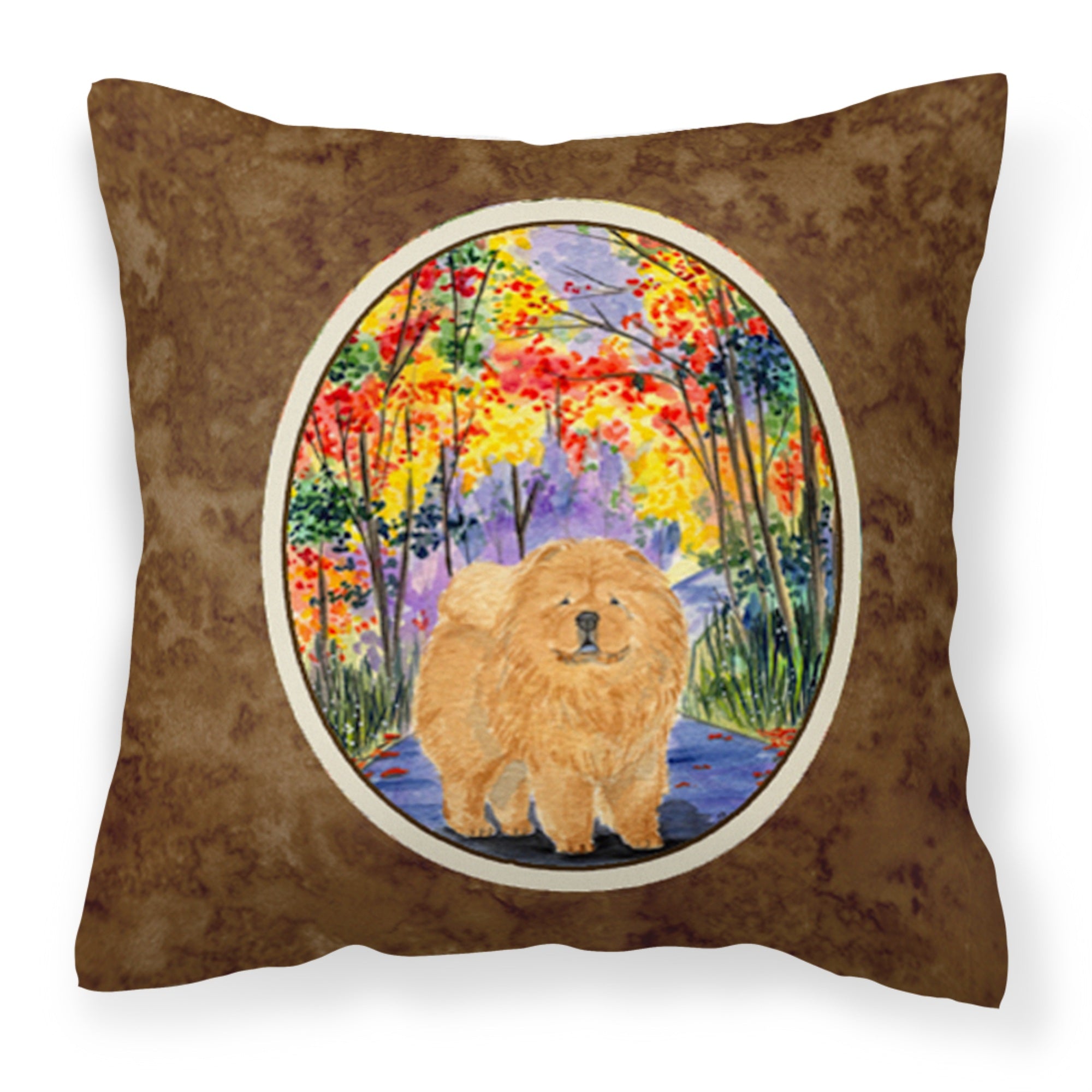 Carolines Treasures SS7001PW1414 Chow Chow Decorative Canvas Fabric Pillow, Large, Multicolor