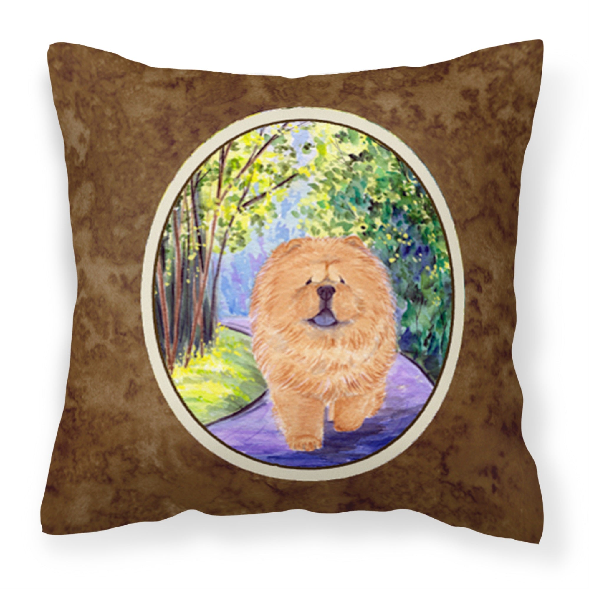 Carolines Treasures SS7003PW1414 Chow Chow Decorative Canvas Fabric Pillow, Large, Multicolor