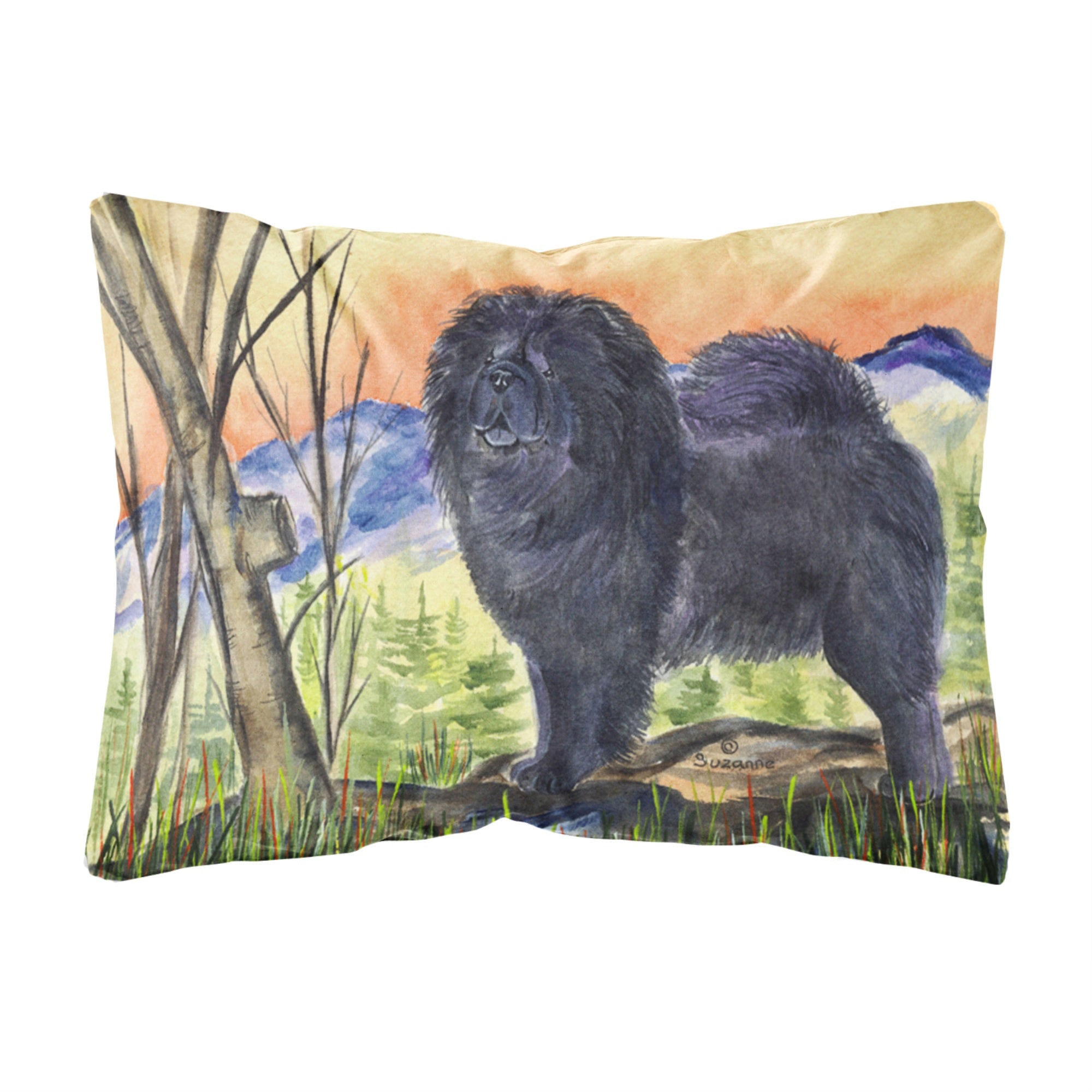 Carolines Treasures SS7005PW1216 Chow Chow Decorative Canvas Fabric Pillow, Large, Multicolor