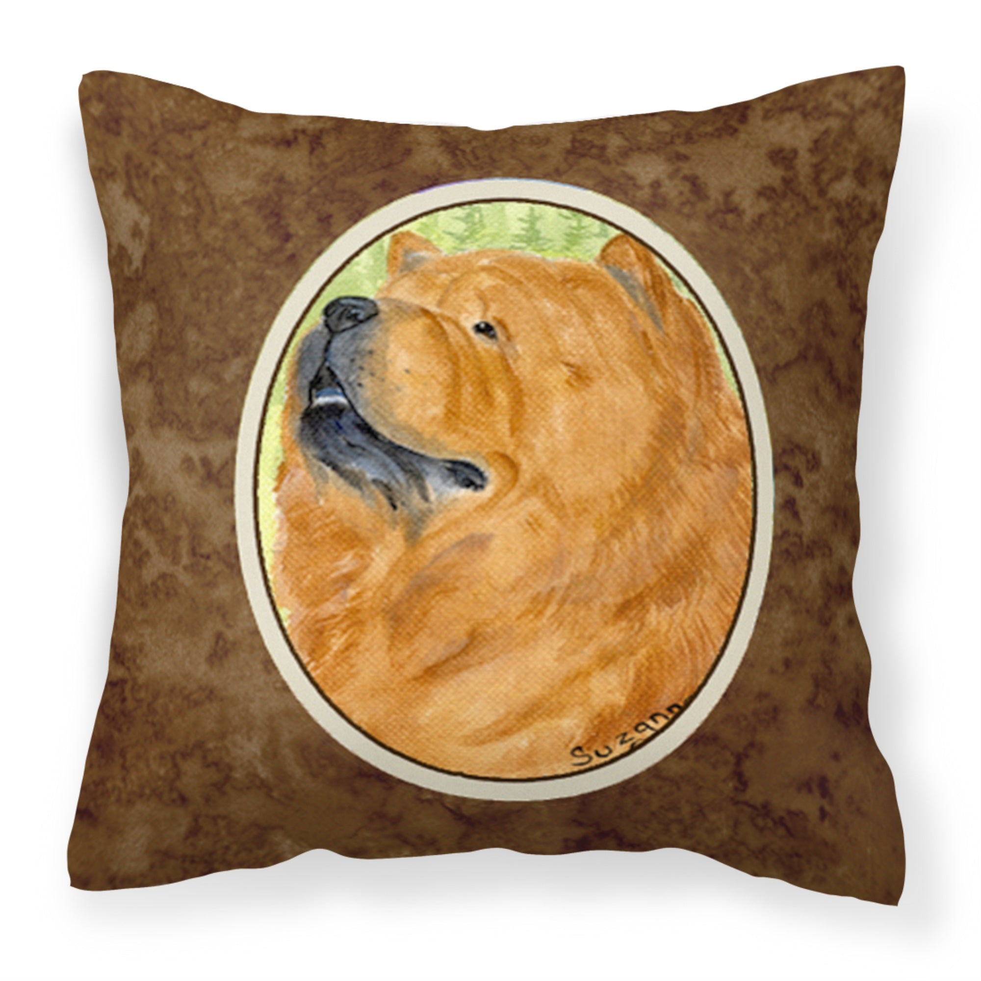 Carolines Treasures SS7007PW1414 Chow Chow Decorative Canvas Fabric Pillow, Large, Multicolor