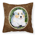 Carolines Treasures SS8005PW1414 Australian Shepherd Decorative Canvas Fabric Pillow, Large, Multicolor