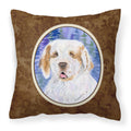 Carolines Treasures SS8008PW1414 Clumber Spaniel Decorative Canvas Fabric Pillow, Large, Multicolor