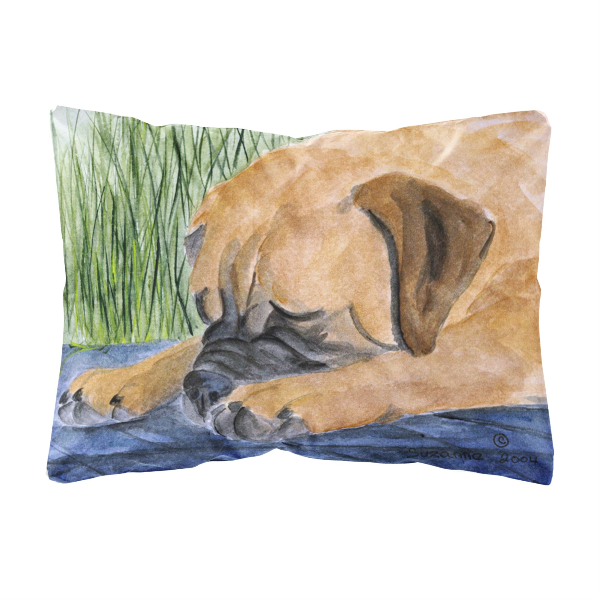 Carolines Treasures SS8033PW1216 Bullmastiff Decorative Canvas Fabric Pillow, Large, Multicolor