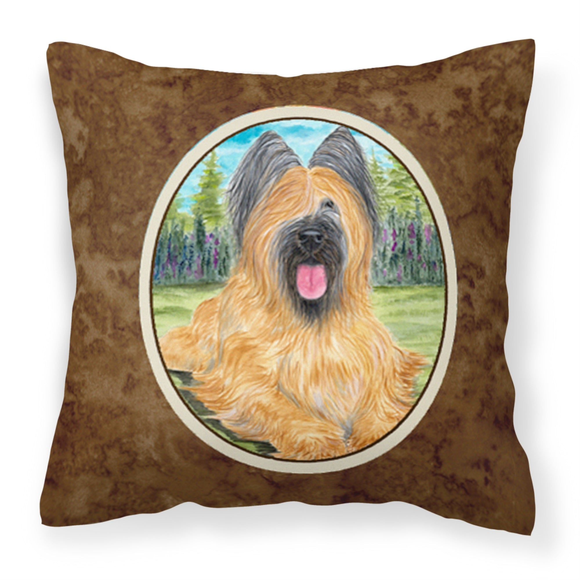 Carolines Treasures SS8035PW1414 Briard Decorative Canvas Fabric Pillow, Large, Multicolor
