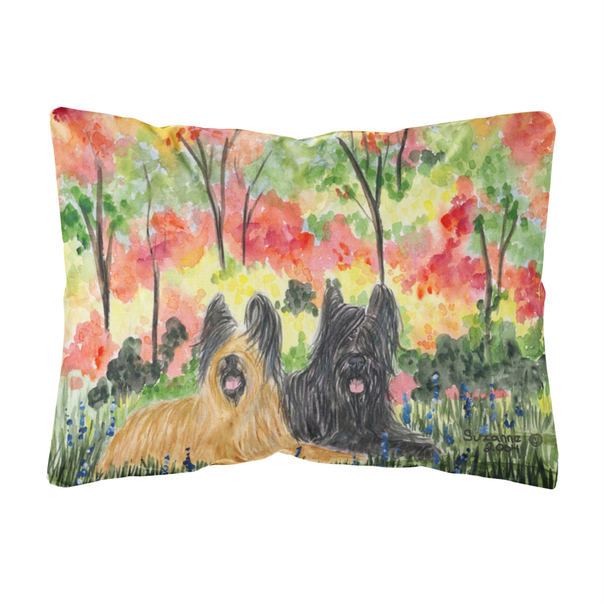 Carolines Treasures SS8045PW1216 Briard Decorative Canvas Fabric Pillow, Large, Multicolor