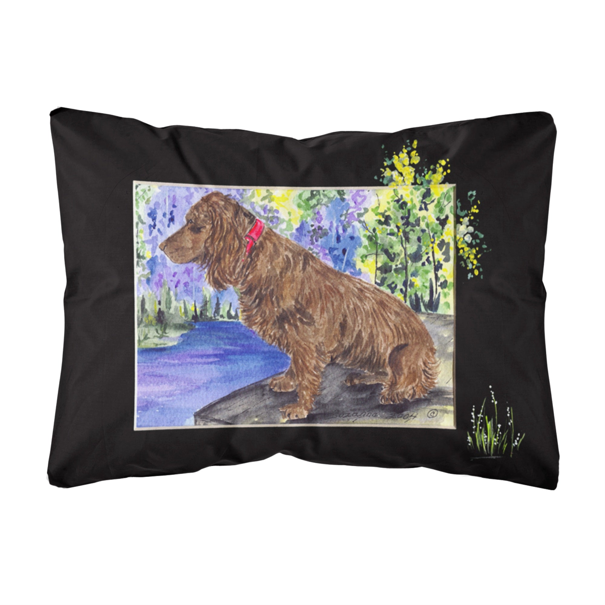 Carolines Treasures SS8065PW1216 Boykin Spaniel Decorative Canvas Fabric Pillow, Large, Multicolor