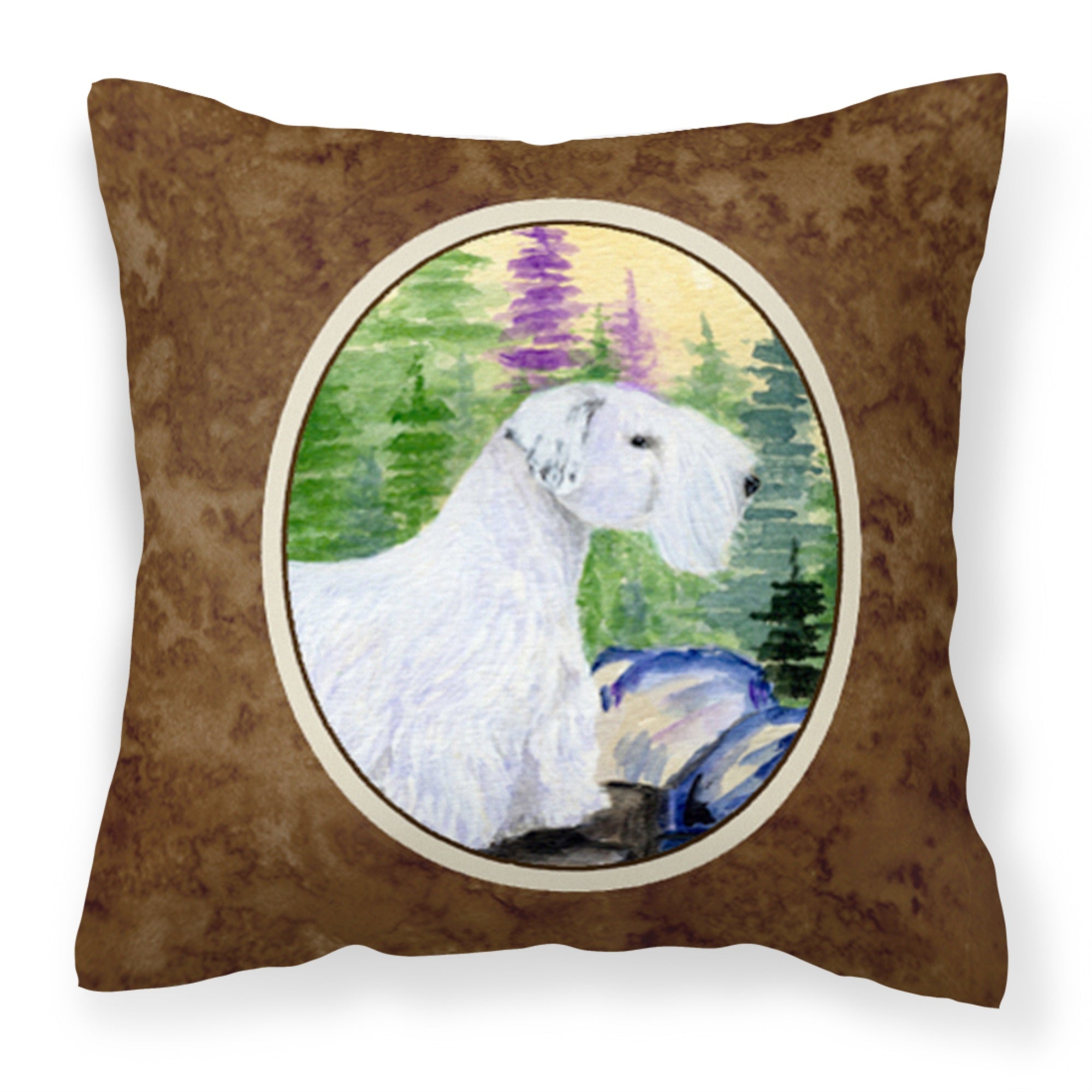 Carolines Treasures SS8104PW1414 Sealyham Terrier Decorative Canvas Fabric Pillow, Large, Multicolor