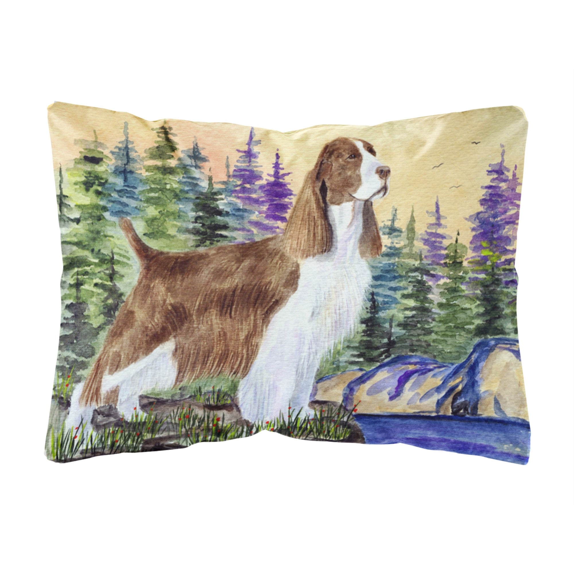 Carolines Treasures SS8105PW1216 Springer Spaniel Decorative Canvas Fabric Pillow, Large, Multicolor