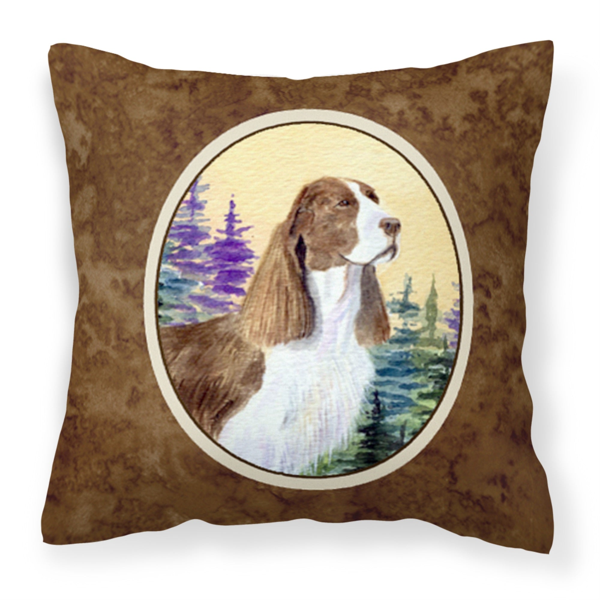Carolines Treasures SS8105PW1414 Springer Spaniel Decorative Canvas Fabric Pillow, Large, Multicolor