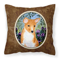 Carolines Treasures SS8108PW1414 Basenji Decorative Canvas Fabric Pillow, Large, Multicolor