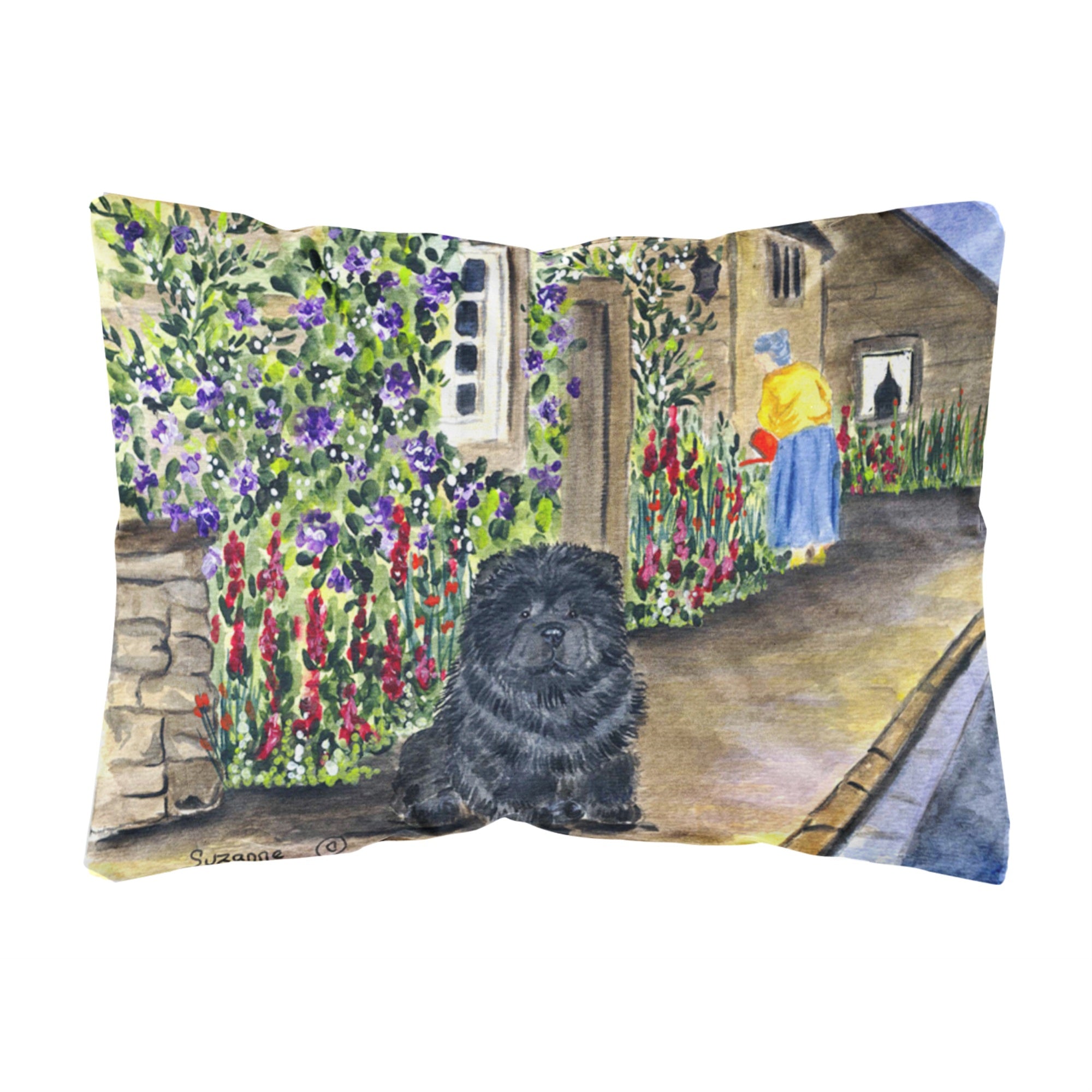 Carolines Treasures SS8117PW1216 Chow Chow Decorative Canvas Fabric Pillow, Large, Multicolor