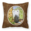 Carolines Treasures SS8121PW1414 Chinese Crested Decorative Canvas Fabric Pillow, Large, Multicolor