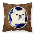 Carolines Treasures SS8126PW1414 French Bulldog Decorative Canvas Fabric Pillow, Large, Multicolor