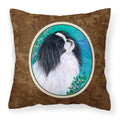 Carolines Treasures SS8134PW1414 Japanese Chin Decorative Canvas Fabric Pillow, Large, Multicolor