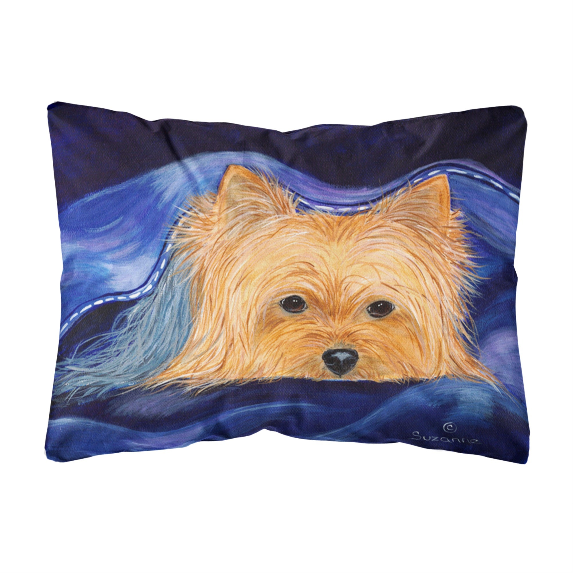 Carolines Treasures SS8136PW1216 Yorkie Decorative Canvas Fabric Pillow, Large, Multicolor