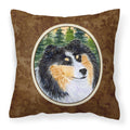 Carolines Treasures SS8140PW1414 Sheltie Decorative Canvas Fabric Pillow, Large, Multicolor