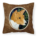 Carolines Treasures SS8172PW1414 Basenji Decorative Canvas Fabric Pillow, Large, Multicolor