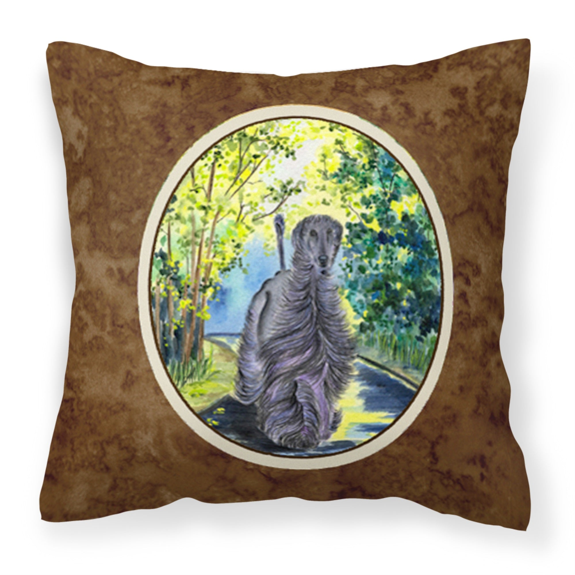 Carolines Treasures SS8181PW1414 Afghan Hound Decorative Canvas Fabric Pillow, Large, Multicolor