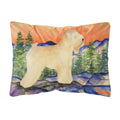 Carolines Treasures Wheaten Terrier Soft Coated Decorative Canvas Fabric Pillow, Large, Multicolor