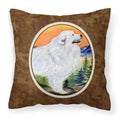 Carolines Treasures SS8183PW1414 Great Pyrenees Decorative Canvas Fabric Pillow, Large, Multicolor