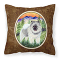 Carolines Treasures SS8192PW1414 Keeshond Decorative Canvas Fabric Pillow, Large, Multicolor
