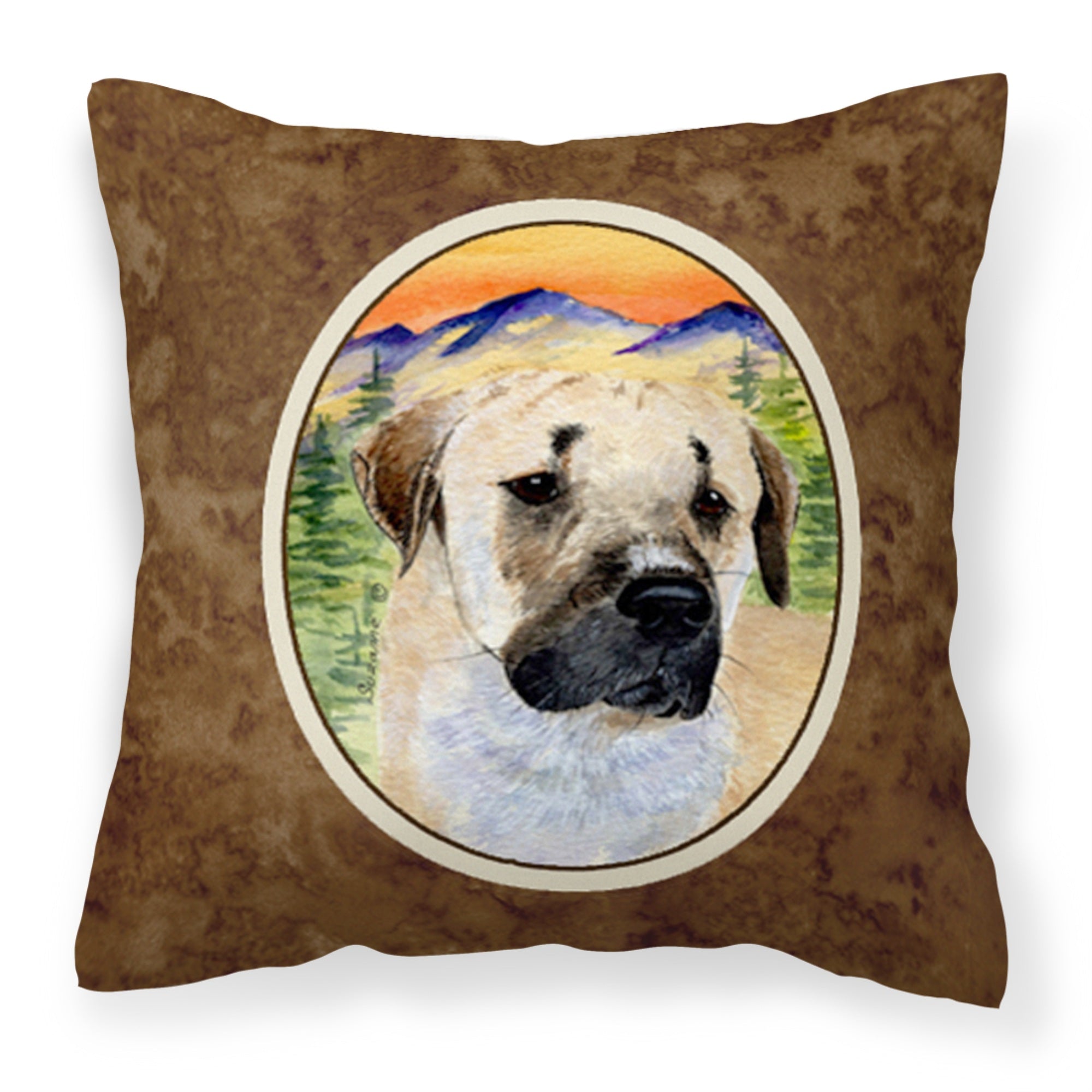 Carolines Treasures SS8197PW1414 Anatolian Shepherd Decorative Canvas Fabric Pillow, Large, Multicolor