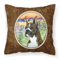 Carolines Treasures SS8199PW1414 Boxer Decorative Canvas Fabric Pillow, Large, Multicolor