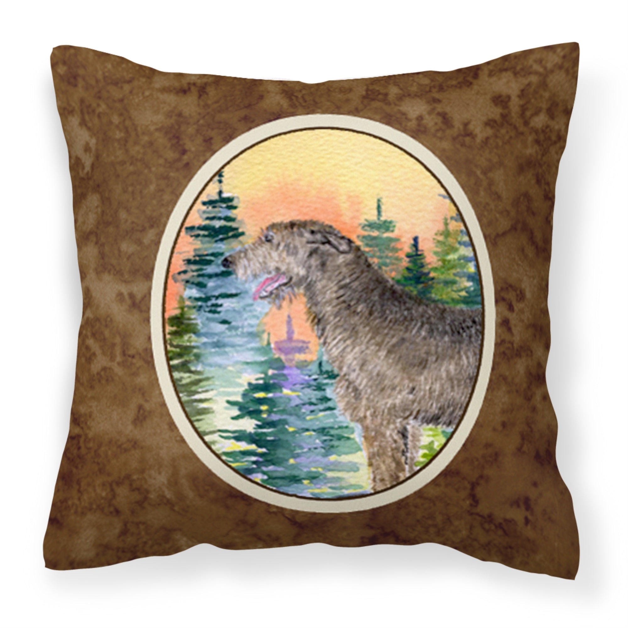 Carolines Treasures SS8205PW1414 Irish Wolfhound Decorative Canvas Fabric Pillow, Large, Multicolor