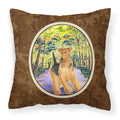 Carolines Treasures SS8208PW1414 Airedale Decorative Canvas Fabric Pillow, Large, Multicolor