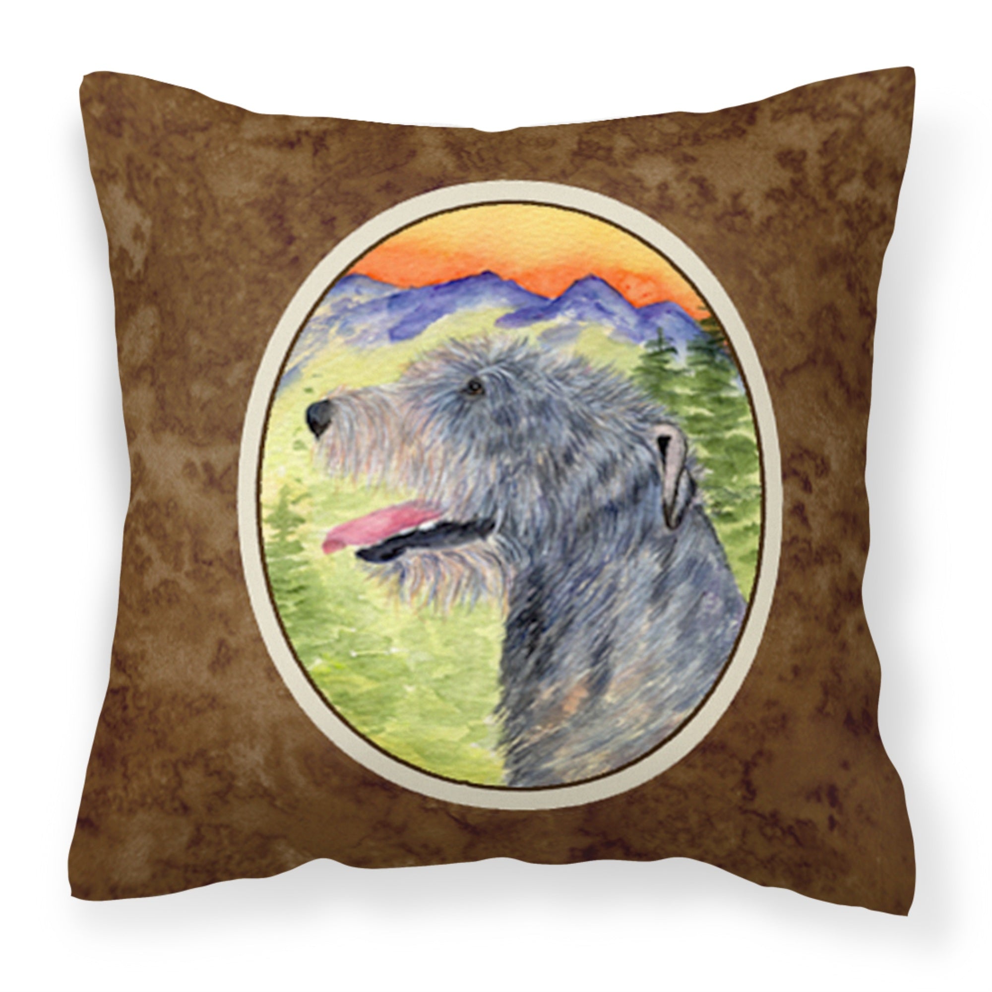 Carolines Treasures SS8209PW1414 Irish Wolfhound Decorative Canvas Fabric Pillow, Large, Multicolor