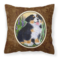Carolines Treasures SS8215PW1414 Bernese Mountain Dog Decorative Canvas Fabric Pillow, Large, Multicolor