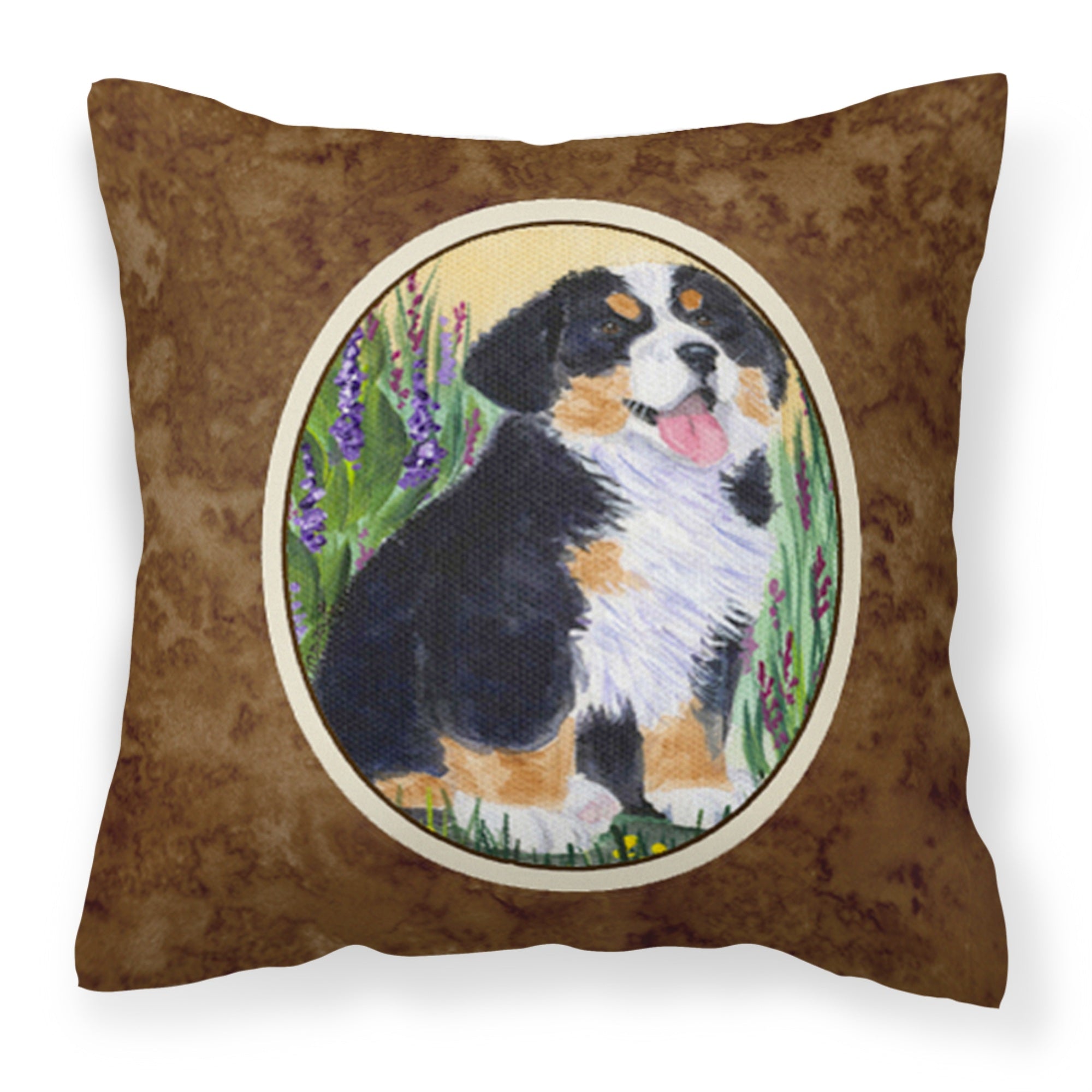 Carolines Treasures SS8215PW1414 Bernese Mountain Dog Decorative Canvas Fabric Pillow, Large, Multicolor