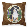 Carolines Treasures SS8216PW1414 Entlebucher Mountain Dog Decorative Canvas Fabric Pillow, Large, Multicolor