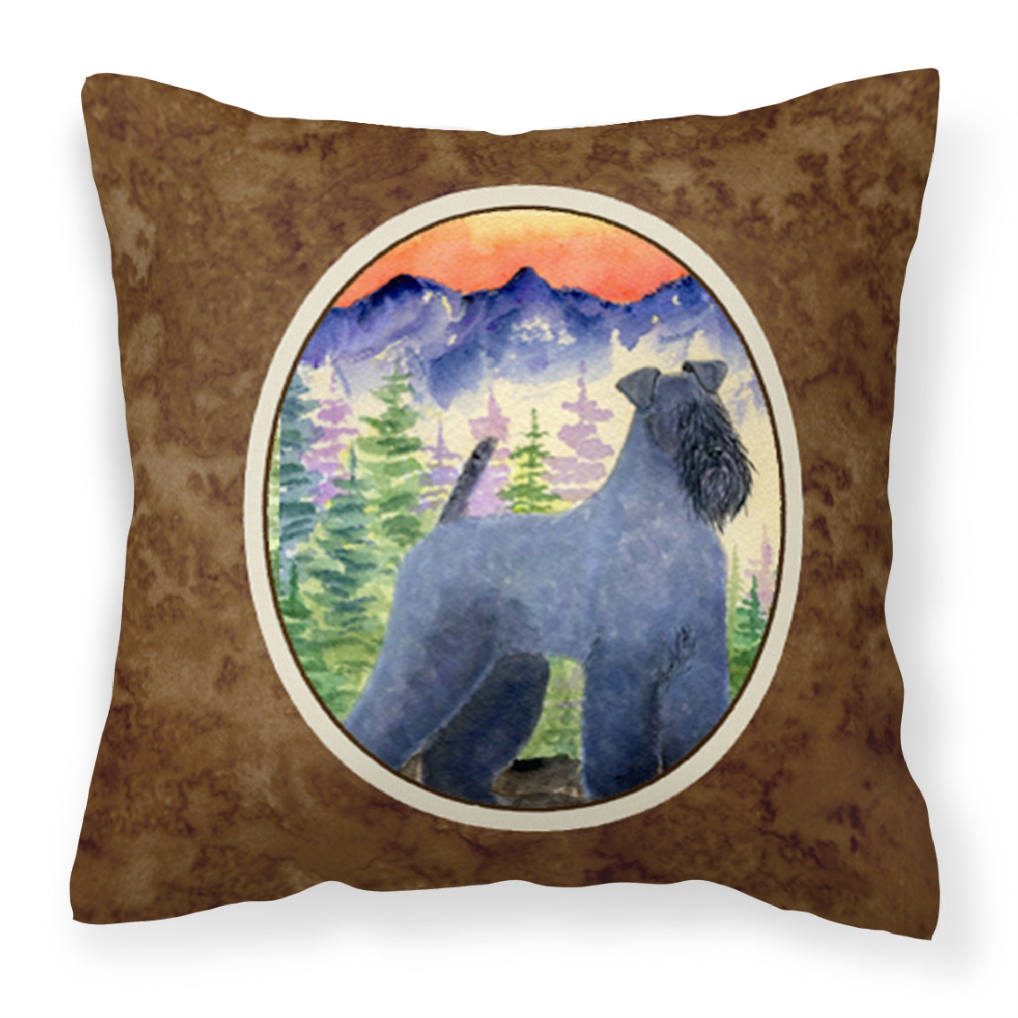 Carolines Treasures SS8223PW1414 Kerry Blue Terrier Decorative Canvas Fabric Pillow, Large, Multicolor