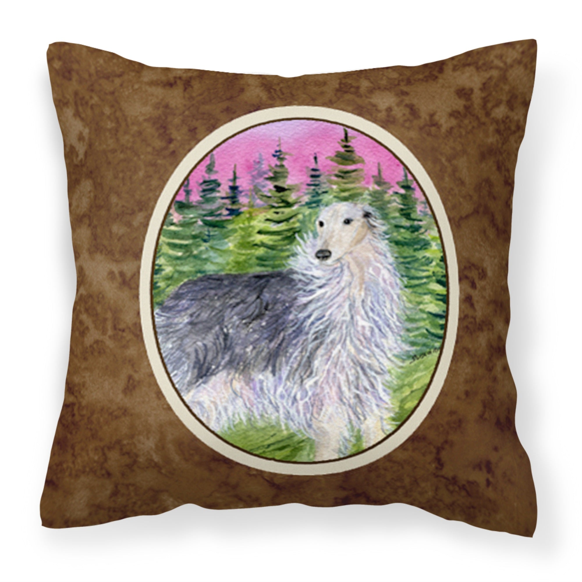 Carolines Treasures SS8227PW1414 Borzoi Decorative Canvas Fabric Pillow, Large, Multicolor