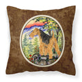 Carolines Treasures SS8228PW1414 Welsh Terrier Decorative Canvas Fabric Pillow, Large, Multicolor