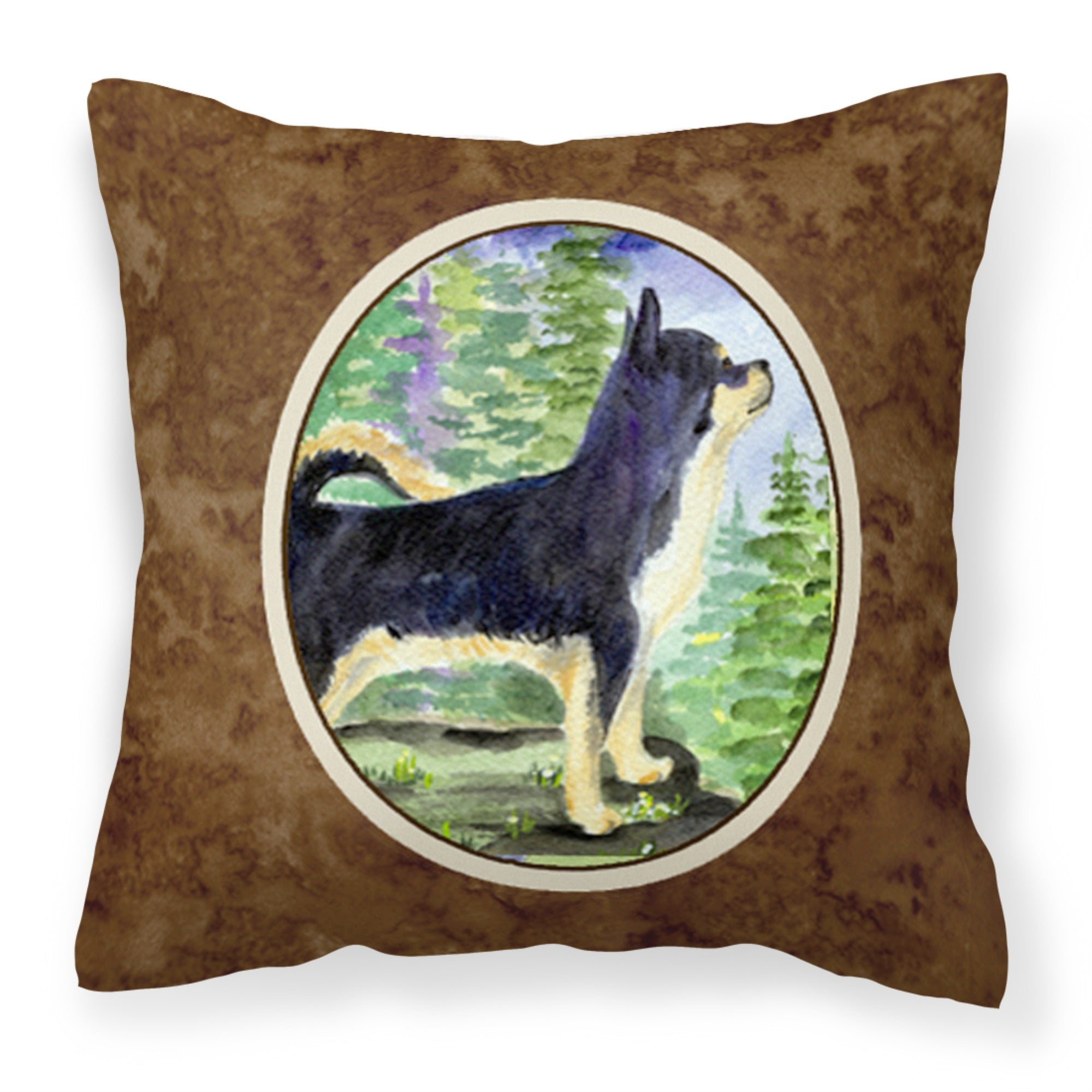 Carolines Treasures SS8230PW1414 Chihuahua Decorative Canvas Fabric Pillow, Large, Multicolor