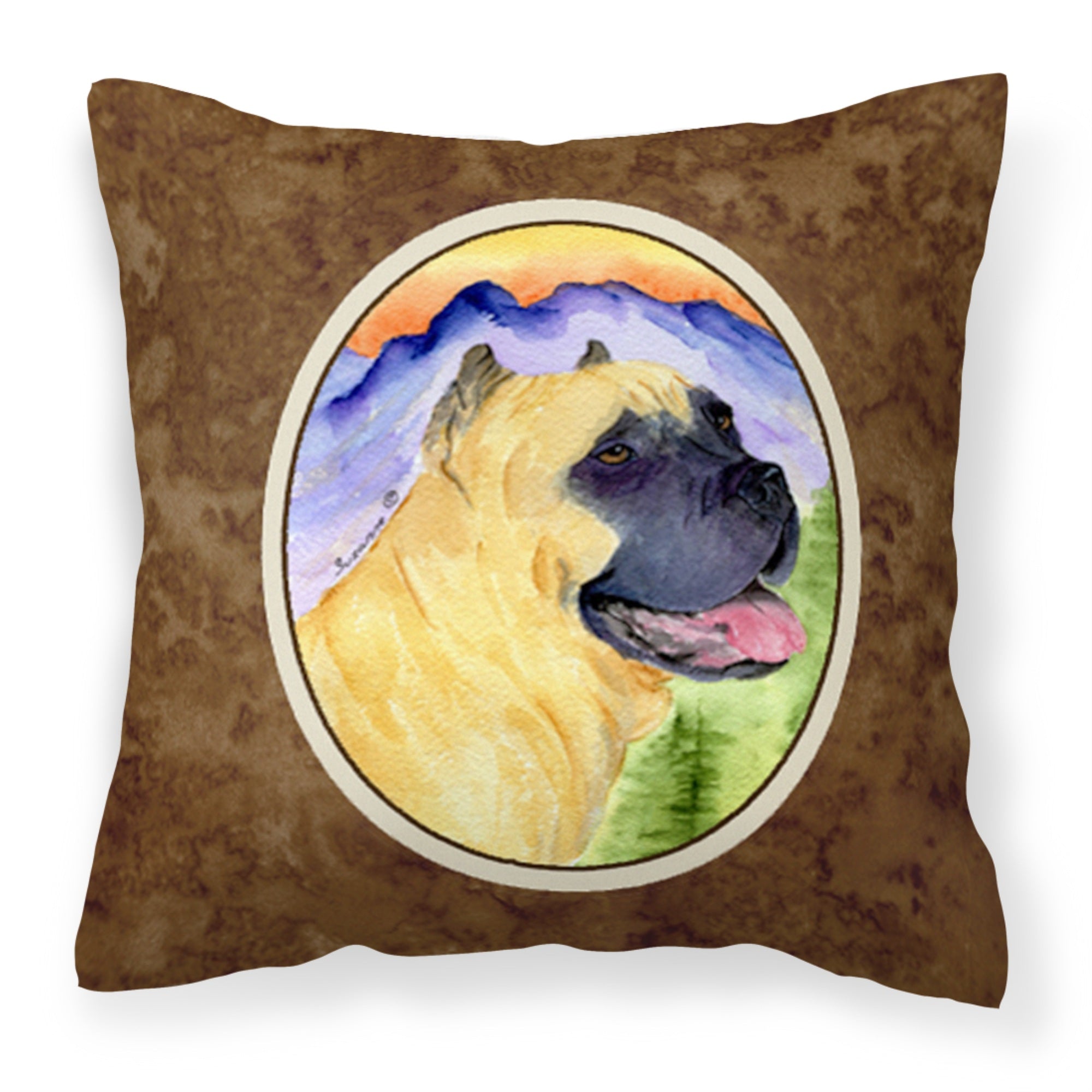 Carolines Treasures SS8233PW1414 Cane Corso Decorative Canvas Fabric Pillow, Large, Multicolor