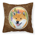 Carolines Treasures SS8234PW1414 Shiba Inu Decorative Canvas Fabric Pillow, Large, Multicolor
