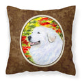Carolines Treasures SS8235PW1414 Great Pyrenees Decorative Canvas Fabric Pillow, Large, Multicolor