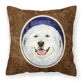Carolines Treasures SS8242PW1414 Great Pyrenees Decorative Canvas Fabric Pillow, Large, Multicolor
