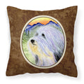 Carolines Treasures SS8244PW1414 Bearded Collie Decorative Canvas Fabric Pillow, Large, Multicolor