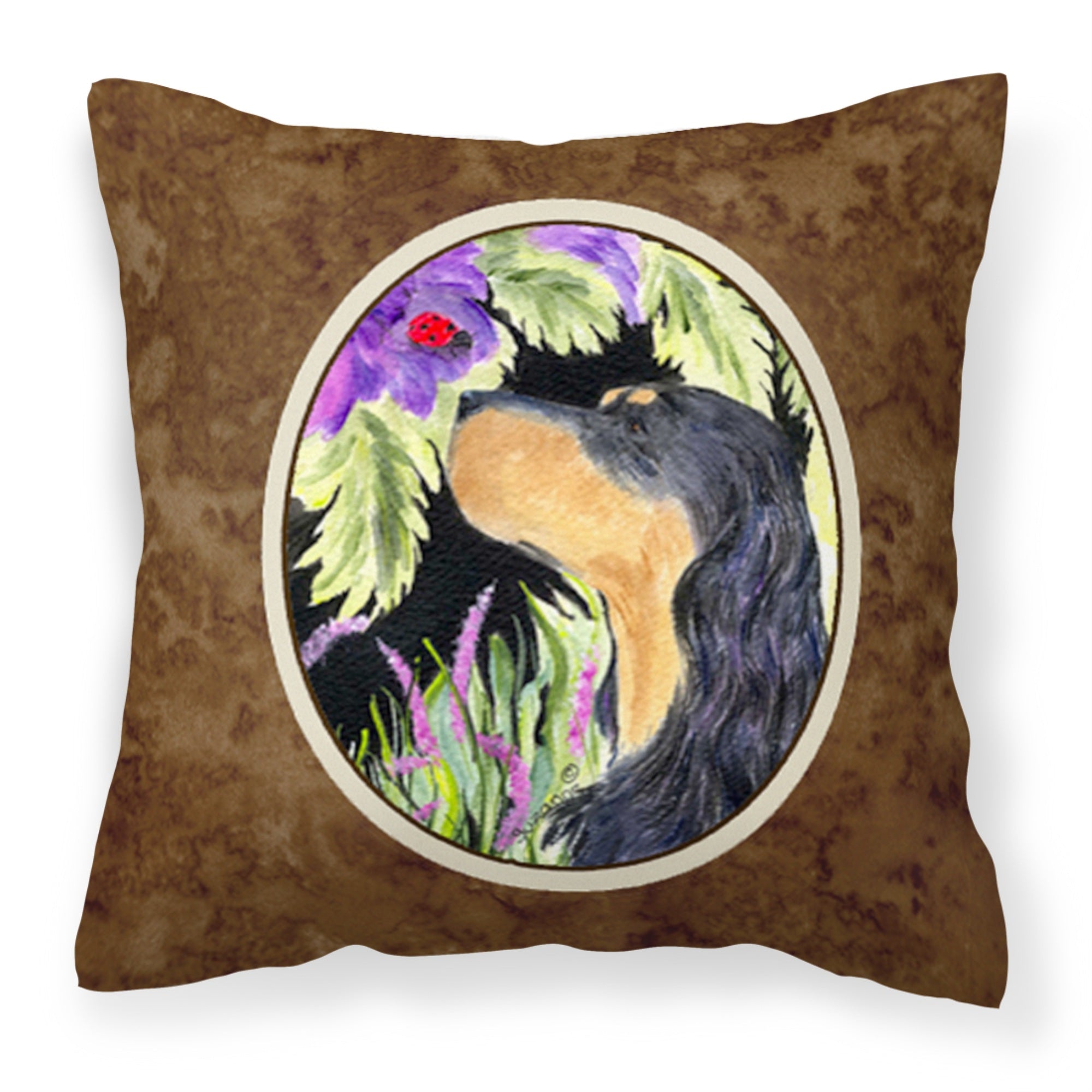 Carolines Treasures SS8250PW1414 Gordon Setter Decorative Canvas Fabric Pillow, Large, Multicolor