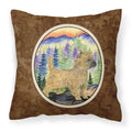Carolines Treasures SS8255PW1414 Cairn Terrier Decorative Canvas Fabric Pillow, Large, Multicolor