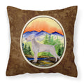 Carolines Treasures SS8267PW1414 Weimaraner Decorative Canvas Fabric Pillow, Large, Multicolor